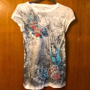 Miss Edge top with colorful crystals